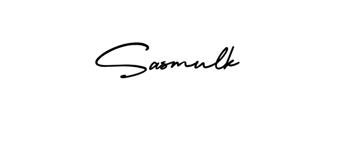 if you are searching for the best signature style for your name Sasmulk. so please give up your signature search. here we have designed multiple signature styles  using AmerikaSignatureDemo-Regular. Sasmulk signature style 3 images and pictures png