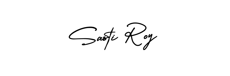 Sasti Roy stylish signature style. Best Handwritten Sign (AmerikaSignatureDemo-Regular) for my name. Handwritten Signature Collection Ideas for my name Sasti Roy. Sasti Roy signature style 3 images and pictures png