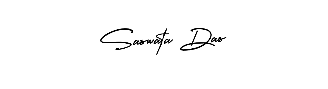 You should practise on your own different ways (AmerikaSignatureDemo-Regular) to write your name (Saswata Das) in signature. don't let someone else do it for you. Saswata Das signature style 3 images and pictures png