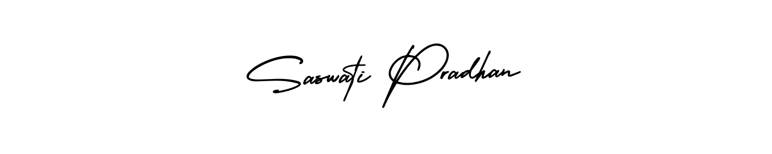 Design your own signature with our free online signature maker. With this signature software, you can create a handwritten (AmerikaSignatureDemo-Regular) signature for name Saswati Pradhan. Saswati Pradhan signature style 3 images and pictures png