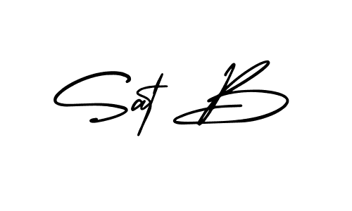 Use a signature maker to create a handwritten signature online. With this signature software, you can design (AmerikaSignatureDemo-Regular) your own signature for name Sat B. Sat B signature style 3 images and pictures png