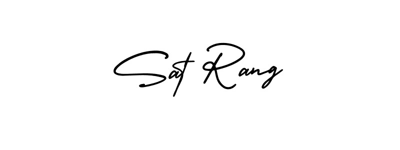 It looks lik you need a new signature style for name Sat Rang. Design unique handwritten (AmerikaSignatureDemo-Regular) signature with our free signature maker in just a few clicks. Sat Rang signature style 3 images and pictures png