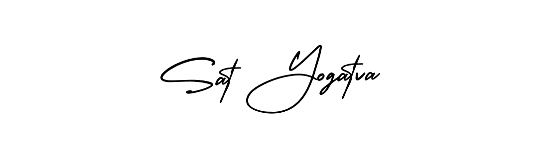 Make a beautiful signature design for name Sat Yogatva. With this signature (AmerikaSignatureDemo-Regular) style, you can create a handwritten signature for free. Sat Yogatva signature style 3 images and pictures png