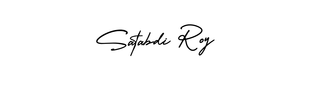 Satabdi Roy stylish signature style. Best Handwritten Sign (AmerikaSignatureDemo-Regular) for my name. Handwritten Signature Collection Ideas for my name Satabdi Roy. Satabdi Roy signature style 3 images and pictures png