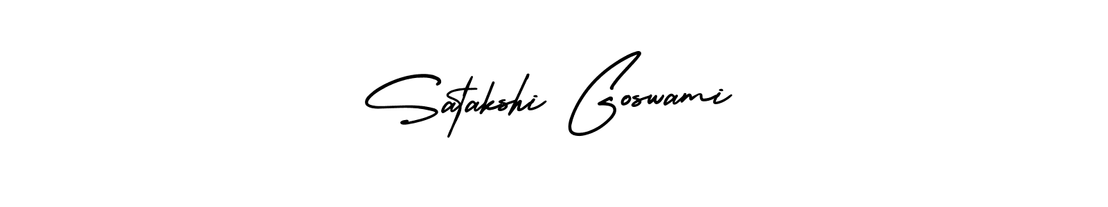 Check out images of Autograph of Satakshi Goswami name. Actor Satakshi Goswami Signature Style. AmerikaSignatureDemo-Regular is a professional sign style online. Satakshi Goswami signature style 3 images and pictures png