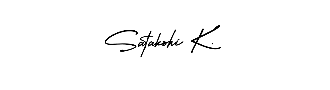 Make a short Satakshi K. signature style. Manage your documents anywhere anytime using AmerikaSignatureDemo-Regular. Create and add eSignatures, submit forms, share and send files easily. Satakshi K. signature style 3 images and pictures png