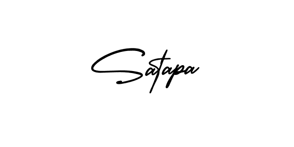 How to Draw Satapa signature style? AmerikaSignatureDemo-Regular is a latest design signature styles for name Satapa. Satapa signature style 3 images and pictures png