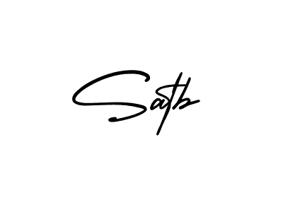 Satb stylish signature style. Best Handwritten Sign (AmerikaSignatureDemo-Regular) for my name. Handwritten Signature Collection Ideas for my name Satb. Satb signature style 3 images and pictures png