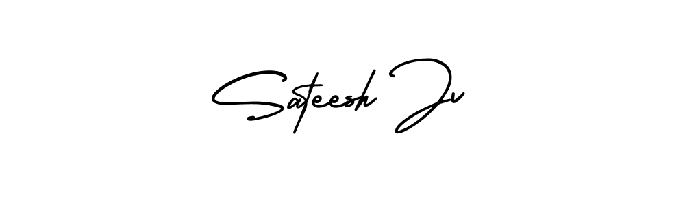 Make a beautiful signature design for name Sateesh Jv. Use this online signature maker to create a handwritten signature for free. Sateesh Jv signature style 3 images and pictures png