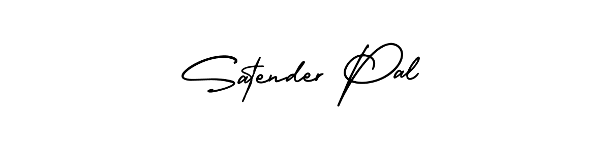 How to Draw Satender Pal signature style? AmerikaSignatureDemo-Regular is a latest design signature styles for name Satender Pal. Satender Pal signature style 3 images and pictures png