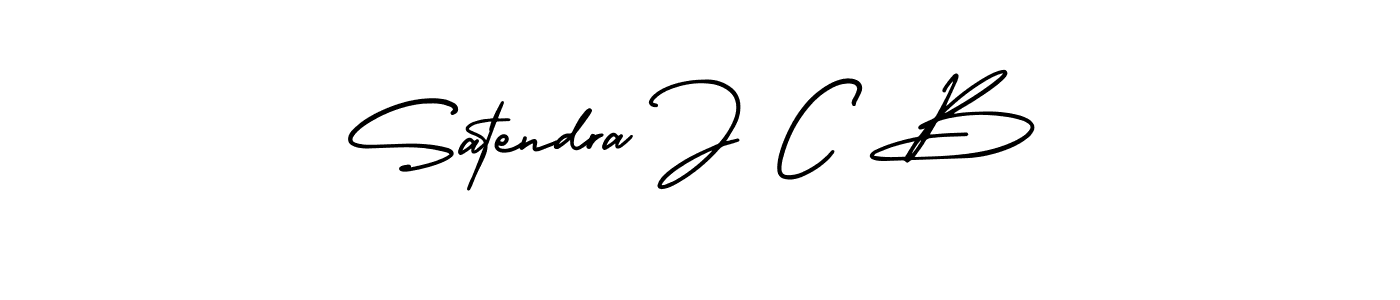 Design your own signature with our free online signature maker. With this signature software, you can create a handwritten (AmerikaSignatureDemo-Regular) signature for name Satendra J C B. Satendra J C B signature style 3 images and pictures png