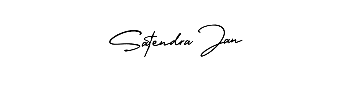 if you are searching for the best signature style for your name Satendra Jan. so please give up your signature search. here we have designed multiple signature styles  using AmerikaSignatureDemo-Regular. Satendra Jan signature style 3 images and pictures png