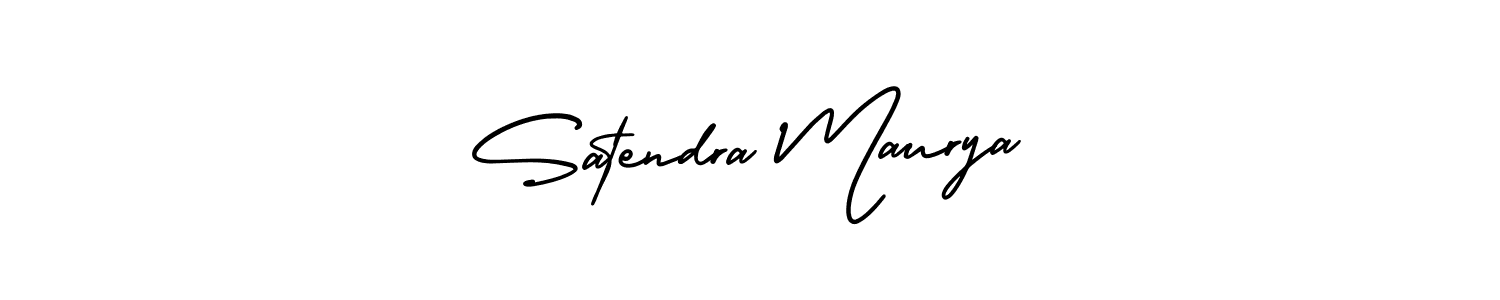 It looks lik you need a new signature style for name Satendra Maurya. Design unique handwritten (AmerikaSignatureDemo-Regular) signature with our free signature maker in just a few clicks. Satendra Maurya signature style 3 images and pictures png