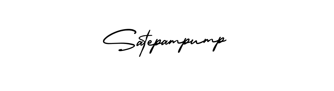 This is the best signature style for the Satepampump name. Also you like these signature font (AmerikaSignatureDemo-Regular). Mix name signature. Satepampump signature style 3 images and pictures png