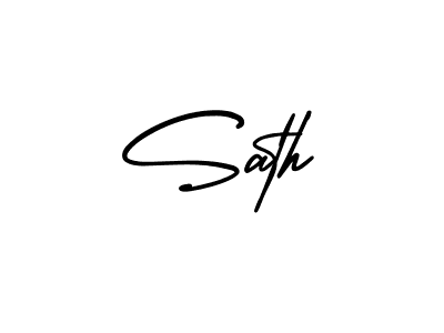 Create a beautiful signature design for name Sath. With this signature (AmerikaSignatureDemo-Regular) fonts, you can make a handwritten signature for free. Sath signature style 3 images and pictures png