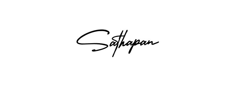 How to make Sathapan signature? AmerikaSignatureDemo-Regular is a professional autograph style. Create handwritten signature for Sathapan name. Sathapan signature style 3 images and pictures png