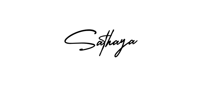 This is the best signature style for the Sathaya name. Also you like these signature font (AmerikaSignatureDemo-Regular). Mix name signature. Sathaya signature style 3 images and pictures png
