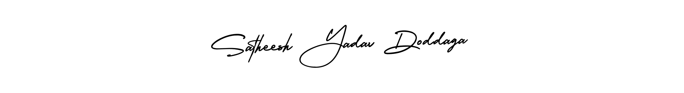 How to make Satheesh Yadav Doddaga signature? AmerikaSignatureDemo-Regular is a professional autograph style. Create handwritten signature for Satheesh Yadav Doddaga name. Satheesh Yadav Doddaga signature style 3 images and pictures png