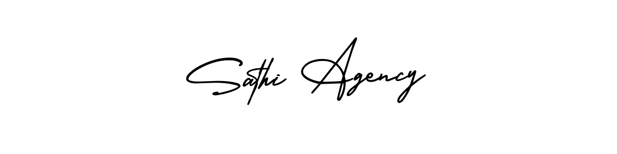 You can use this online signature creator to create a handwritten signature for the name Sathi Agency. This is the best online autograph maker. Sathi Agency signature style 3 images and pictures png