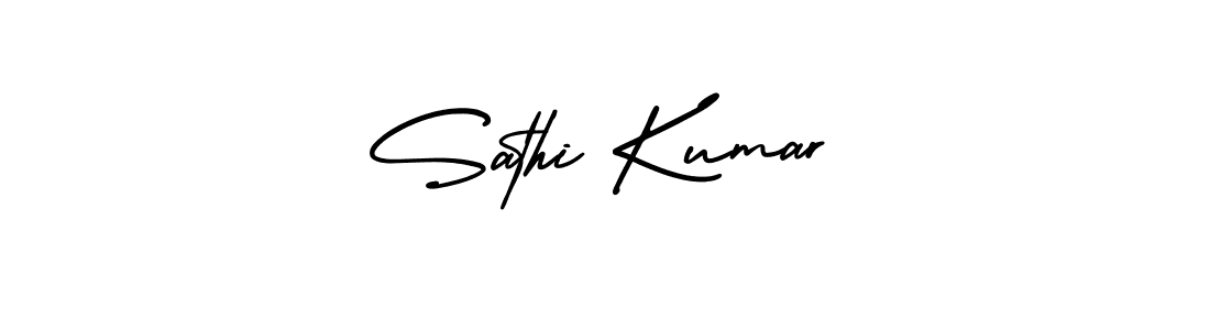 Similarly AmerikaSignatureDemo-Regular is the best handwritten signature design. Signature creator online .You can use it as an online autograph creator for name Sathi Kumar. Sathi Kumar signature style 3 images and pictures png