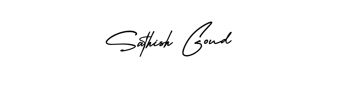 Similarly AmerikaSignatureDemo-Regular is the best handwritten signature design. Signature creator online .You can use it as an online autograph creator for name Sathish Goud. Sathish Goud signature style 3 images and pictures png