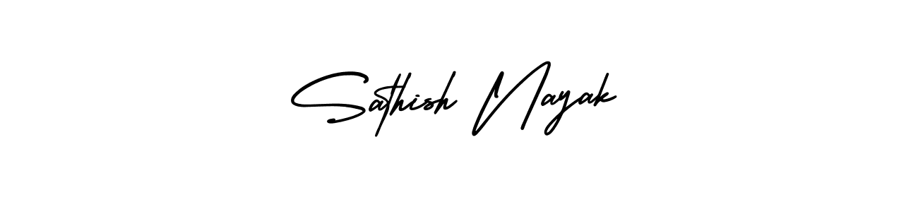 Also we have Sathish Nayak name is the best signature style. Create professional handwritten signature collection using AmerikaSignatureDemo-Regular autograph style. Sathish Nayak signature style 3 images and pictures png