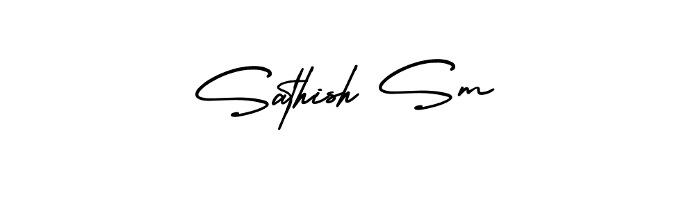 Best and Professional Signature Style for Sathish Sm. AmerikaSignatureDemo-Regular Best Signature Style Collection. Sathish Sm signature style 3 images and pictures png