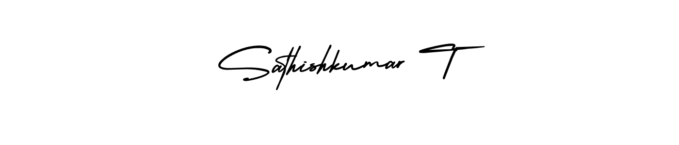 You can use this online signature creator to create a handwritten signature for the name Sathishkumar T. This is the best online autograph maker. Sathishkumar T signature style 3 images and pictures png