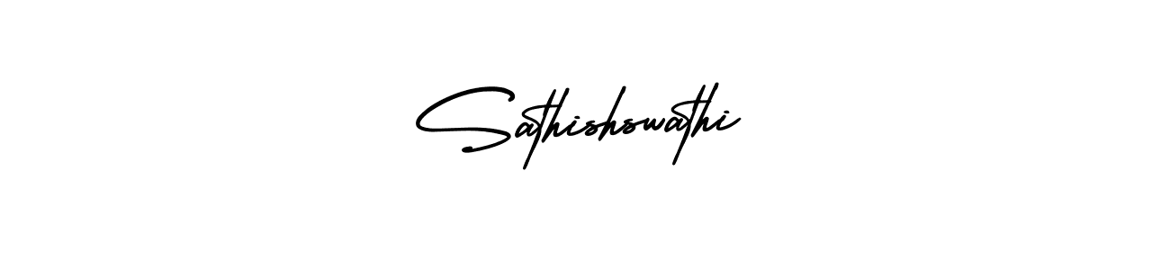 Use a signature maker to create a handwritten signature online. With this signature software, you can design (AmerikaSignatureDemo-Regular) your own signature for name Sathishswathi. Sathishswathi signature style 3 images and pictures png