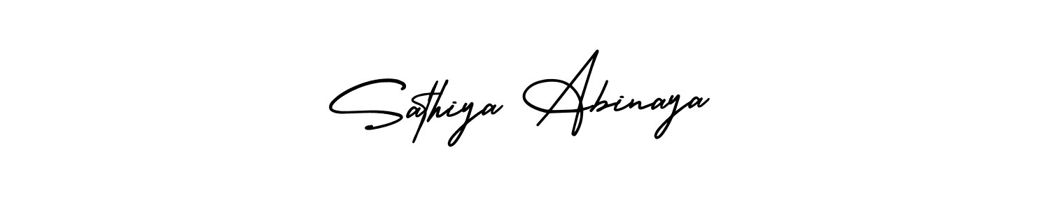 Similarly AmerikaSignatureDemo-Regular is the best handwritten signature design. Signature creator online .You can use it as an online autograph creator for name Sathiya Abinaya. Sathiya Abinaya signature style 3 images and pictures png