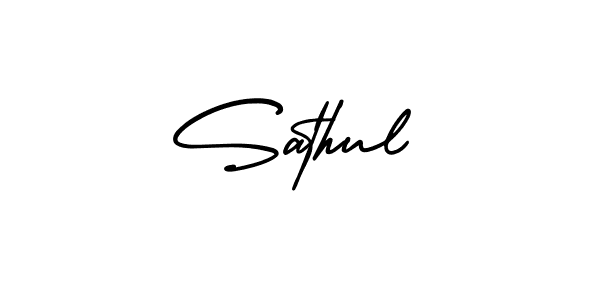 Create a beautiful signature design for name Sathul. With this signature (AmerikaSignatureDemo-Regular) fonts, you can make a handwritten signature for free. Sathul signature style 3 images and pictures png