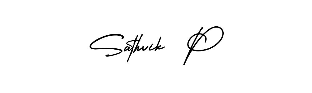 You can use this online signature creator to create a handwritten signature for the name Sathvik  P. This is the best online autograph maker. Sathvik  P signature style 3 images and pictures png