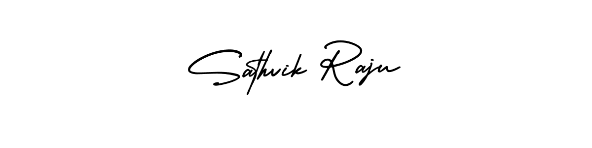 Also we have Sathvik Raju name is the best signature style. Create professional handwritten signature collection using AmerikaSignatureDemo-Regular autograph style. Sathvik Raju signature style 3 images and pictures png
