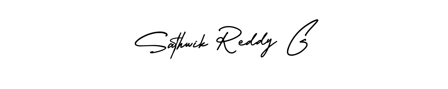 Also You can easily find your signature by using the search form. We will create Sathwik Reddy G name handwritten signature images for you free of cost using AmerikaSignatureDemo-Regular sign style. Sathwik Reddy G signature style 3 images and pictures png