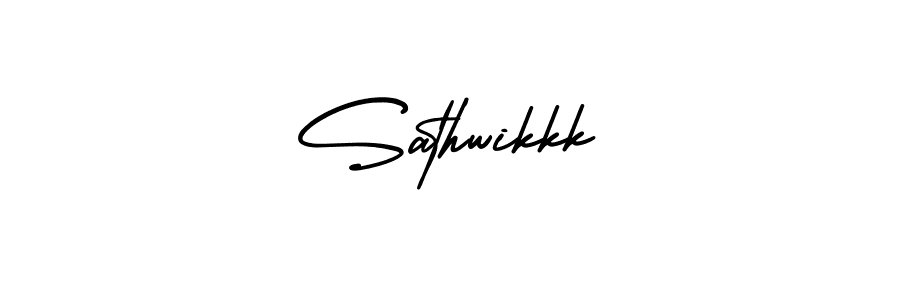 Check out images of Autograph of Sathwikkk name. Actor Sathwikkk Signature Style. AmerikaSignatureDemo-Regular is a professional sign style online. Sathwikkk signature style 3 images and pictures png