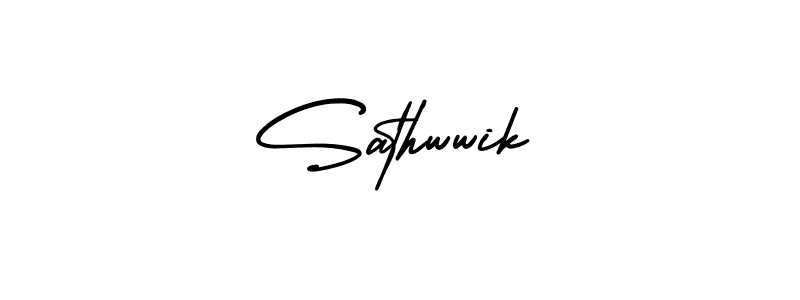 How to Draw Sathwwik signature style? AmerikaSignatureDemo-Regular is a latest design signature styles for name Sathwwik. Sathwwik signature style 3 images and pictures png