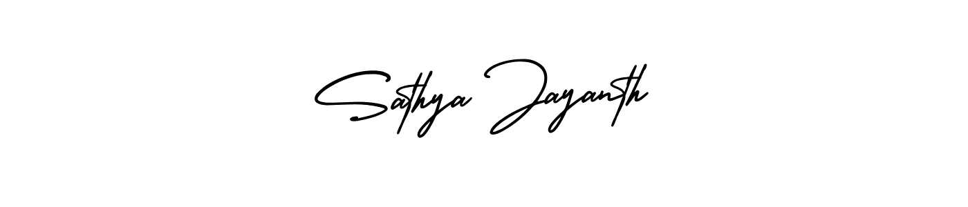 AmerikaSignatureDemo-Regular is a professional signature style that is perfect for those who want to add a touch of class to their signature. It is also a great choice for those who want to make their signature more unique. Get Sathya Jayanth name to fancy signature for free. Sathya Jayanth signature style 3 images and pictures png
