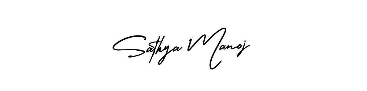 Make a beautiful signature design for name Sathya Manoj. Use this online signature maker to create a handwritten signature for free. Sathya Manoj signature style 3 images and pictures png