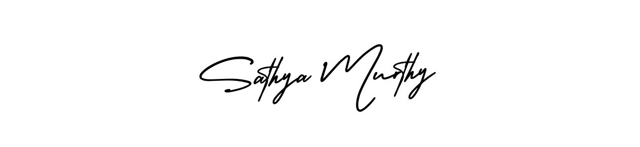 Create a beautiful signature design for name Sathya Murthy. With this signature (AmerikaSignatureDemo-Regular) fonts, you can make a handwritten signature for free. Sathya Murthy signature style 3 images and pictures png