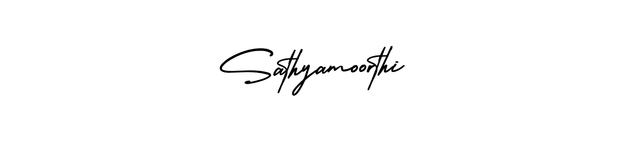 Use a signature maker to create a handwritten signature online. With this signature software, you can design (AmerikaSignatureDemo-Regular) your own signature for name Sathyamoorthi. Sathyamoorthi signature style 3 images and pictures png