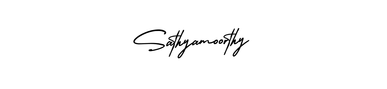 Create a beautiful signature design for name Sathyamoorthy. With this signature (AmerikaSignatureDemo-Regular) fonts, you can make a handwritten signature for free. Sathyamoorthy signature style 3 images and pictures png