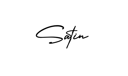 Create a beautiful signature design for name Satin. With this signature (AmerikaSignatureDemo-Regular) fonts, you can make a handwritten signature for free. Satin signature style 3 images and pictures png