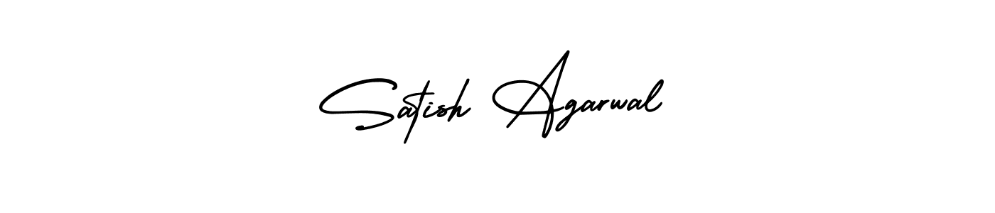 This is the best signature style for the Satish Agarwal name. Also you like these signature font (AmerikaSignatureDemo-Regular). Mix name signature. Satish Agarwal signature style 3 images and pictures png