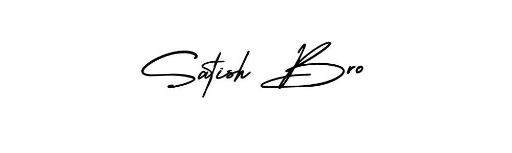 Make a beautiful signature design for name Satish Bro. Use this online signature maker to create a handwritten signature for free. Satish Bro signature style 3 images and pictures png