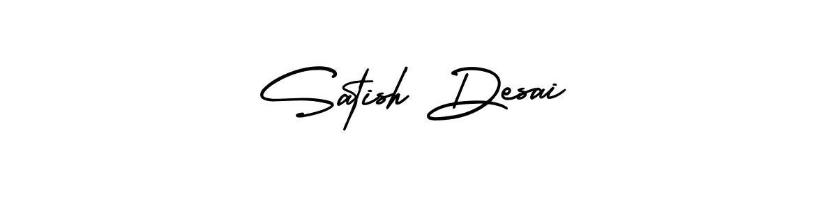 Also we have Satish Desai name is the best signature style. Create professional handwritten signature collection using AmerikaSignatureDemo-Regular autograph style. Satish Desai signature style 3 images and pictures png