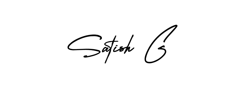 How to make Satish G signature? AmerikaSignatureDemo-Regular is a professional autograph style. Create handwritten signature for Satish G name. Satish G signature style 3 images and pictures png