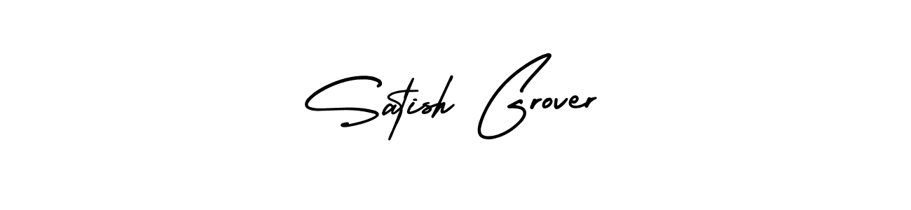 How to Draw Satish Grover signature style? AmerikaSignatureDemo-Regular is a latest design signature styles for name Satish Grover. Satish Grover signature style 3 images and pictures png