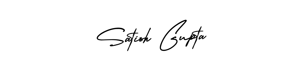 Create a beautiful signature design for name Satish Gupta. With this signature (AmerikaSignatureDemo-Regular) fonts, you can make a handwritten signature for free. Satish Gupta signature style 3 images and pictures png