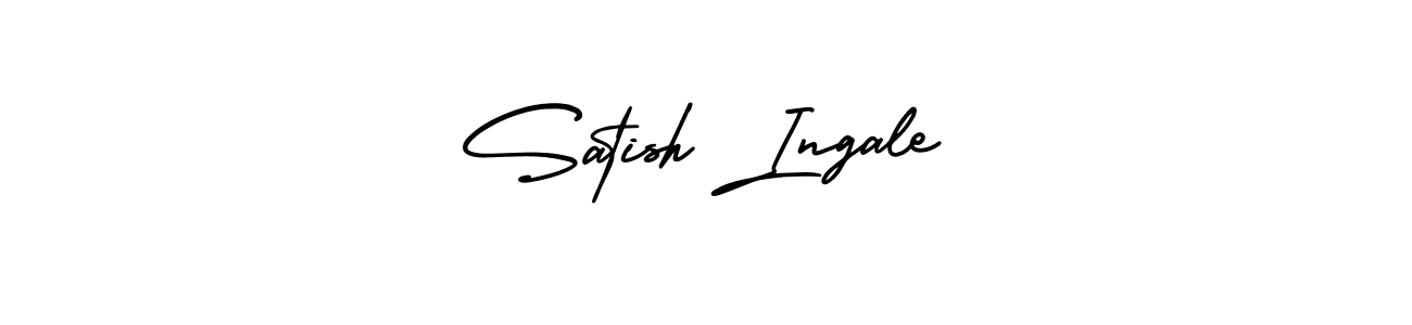 Satish Ingale stylish signature style. Best Handwritten Sign (AmerikaSignatureDemo-Regular) for my name. Handwritten Signature Collection Ideas for my name Satish Ingale. Satish Ingale signature style 3 images and pictures png