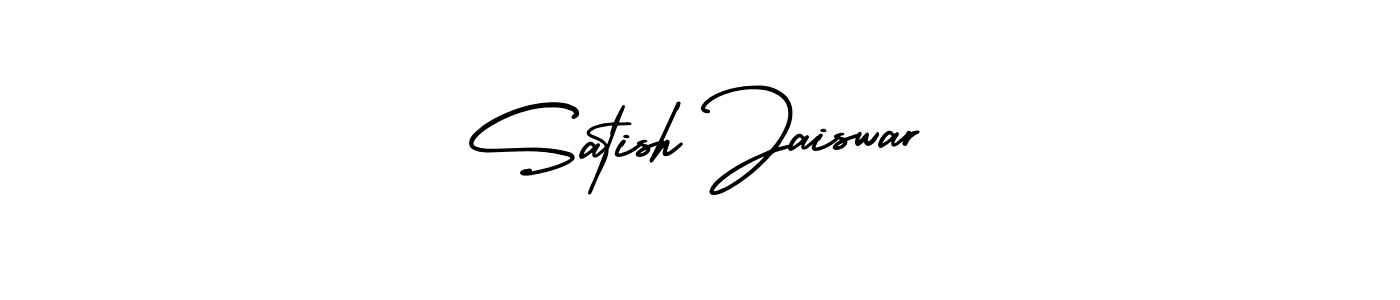 How to Draw Satish Jaiswar signature style? AmerikaSignatureDemo-Regular is a latest design signature styles for name Satish Jaiswar. Satish Jaiswar signature style 3 images and pictures png